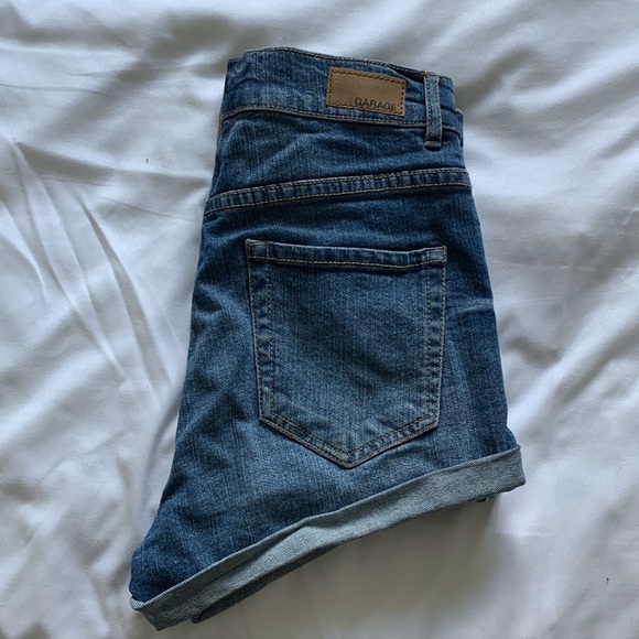 Garage jean high waisted shorts - Picture 2 of 3
